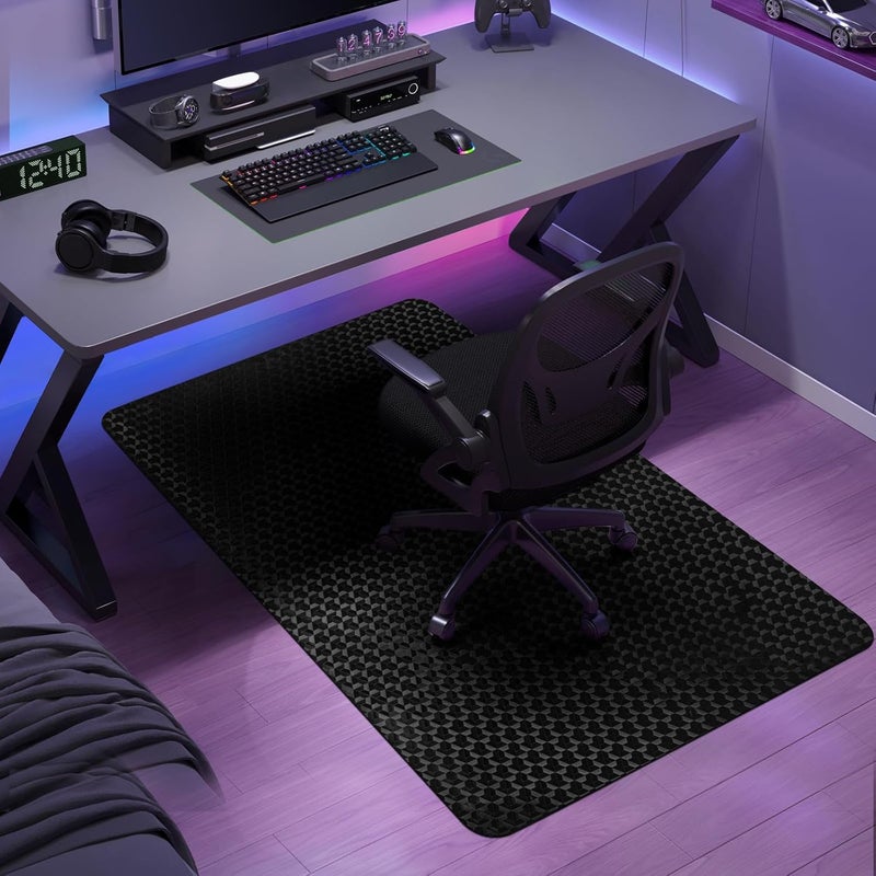 Vicwe Office Chair Mat for Hard Floor, 55"x36" Anti-Slip PVC Computer Chair Mats for Gaming, Easy Glide for Chairs, Multi-Purpose Floor Protector Desk Chair Mat for Home Office - Image 1